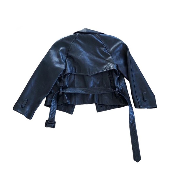 Y2k vintage black leather jacket - Picture 2 of 4